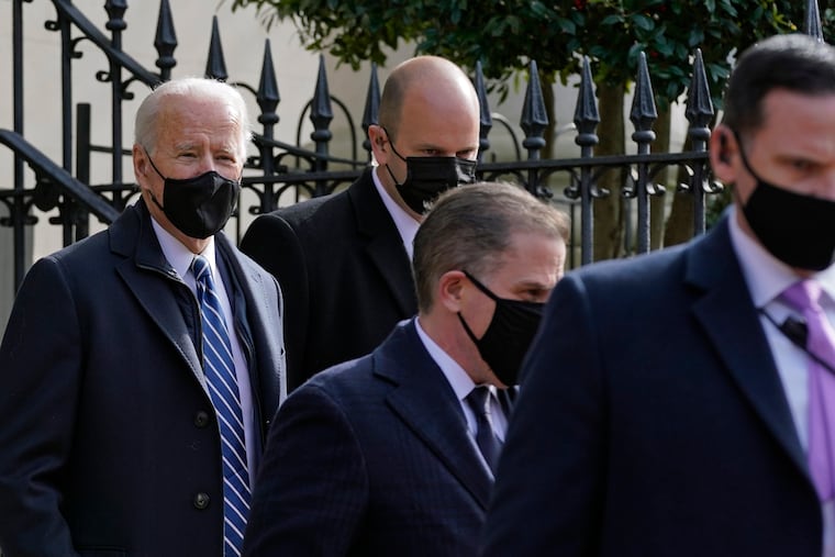 President Joe Biden (left) will formally reinstate COVID-19 travel restrictions on non-U.S. travelers from Brazil, Ireland, the United Kingdom and 26 other European countries that allow travel across open borders, according to two White House officials.