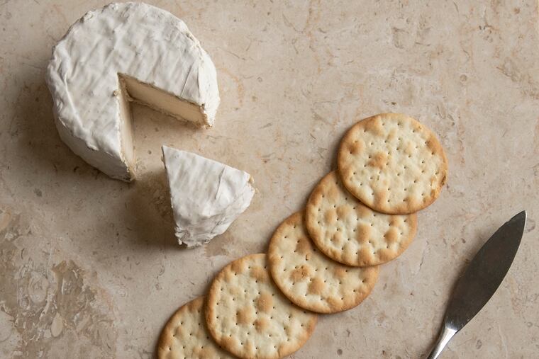 The Bloomy White, a vegan cheese by Conscious Cultures Creamery, is photographed at the Philadelphia Inquirer office in Center City, Philadelphia on Thursday, Aug. 08, 2019.