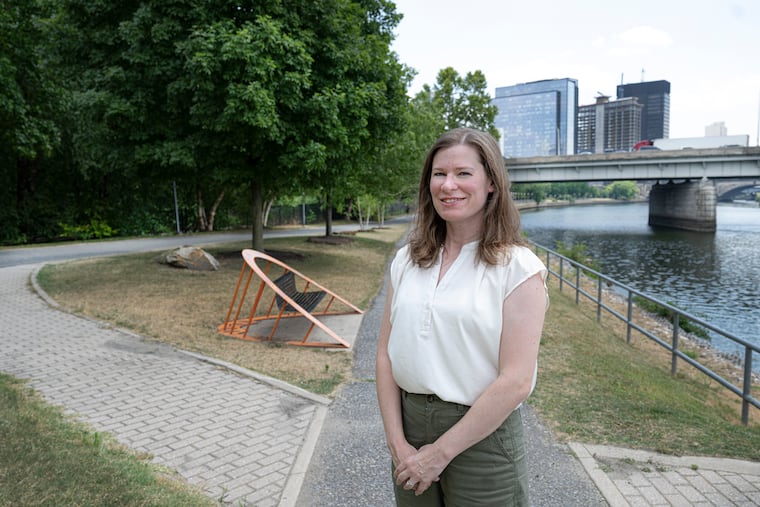 William Penn Foundation board chair Katherine H. Christiano on the Schuylkill River Trail in June 2024. The foundation recently announced a special round of grants totaling nearly $10 million to groups “working to defend democratic values, respond to emerging federal actions, and support nonprofit organizations in crisis.”