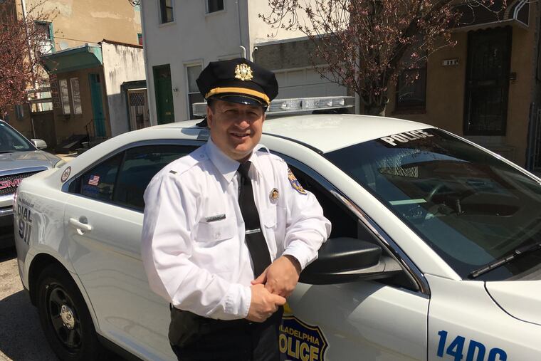 Richard Frank, a former Philadelphia police lieutenant, shown in a photo from a Facebook event page for a meeting hosted by the police department's 14th District Advisory Council.