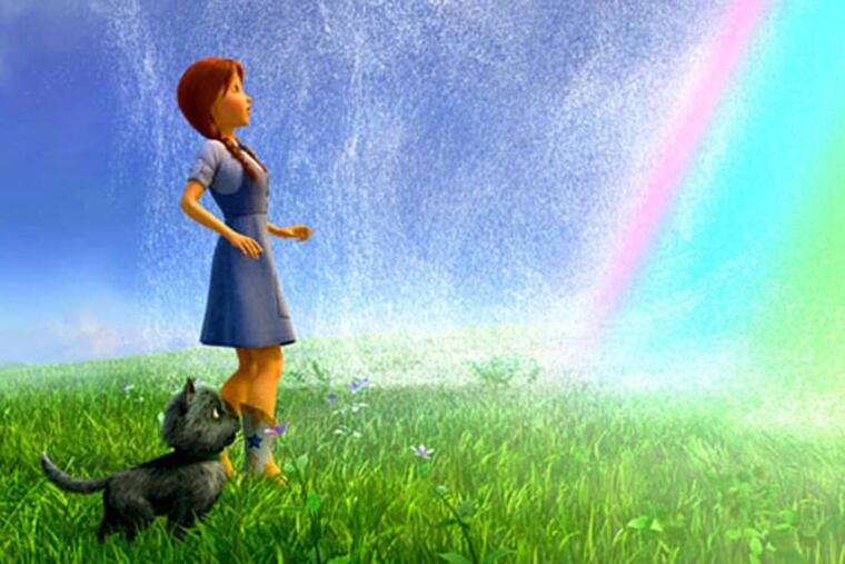 Dorothy (voiced by Lea Michele) and Toto in a tale by L. Frank Baum's grandson.