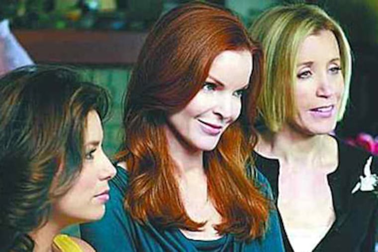 Even the "Desperate Housewives" (from left) Eva Longoria Parker, Marcia Cross and Felicity Huffman need an economic stimulus.