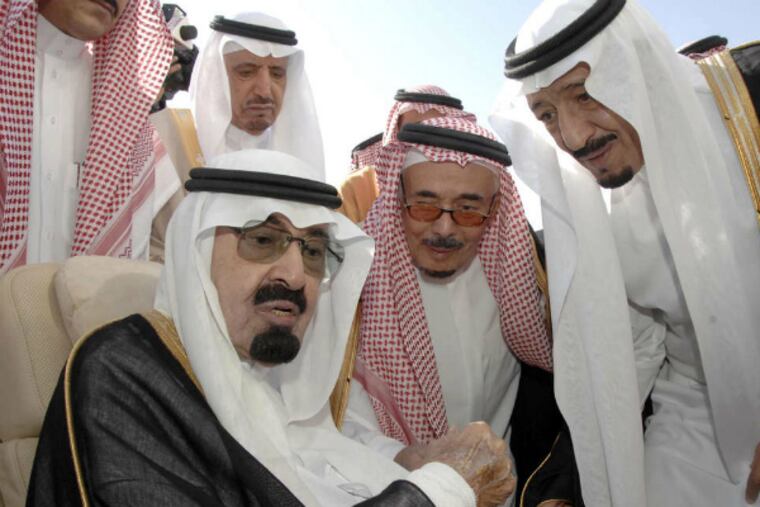 Saudi Arabia's King Abdullah (left) in 2010 with his successor, Salman (right), who has been defense minister since 2011.