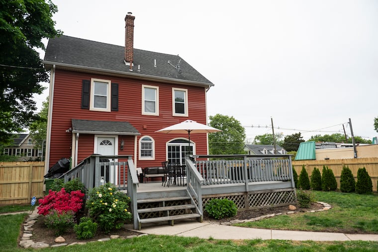 The back of Alfaro and Taveira’s home.