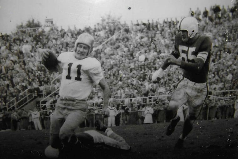 Frank Reich Sr. (right) as a player at Penn State.