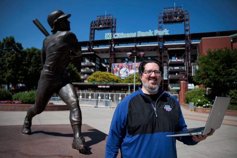 Nick Piccone watches every Phillies game and commits to posting radio clips from each on social media.