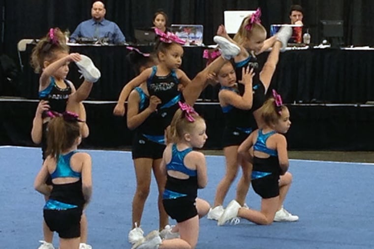 The youngest competitors from Fantasy Extreme of Courthouse, NJ. ( Tricia Nadolny / Staff )