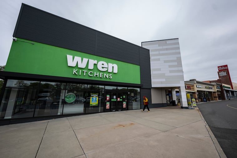 Wren Kitchens' Cherry Hill location is shown on Wednesday. It was among the showrooms that closed last week after the company ceased its U.S. operations.