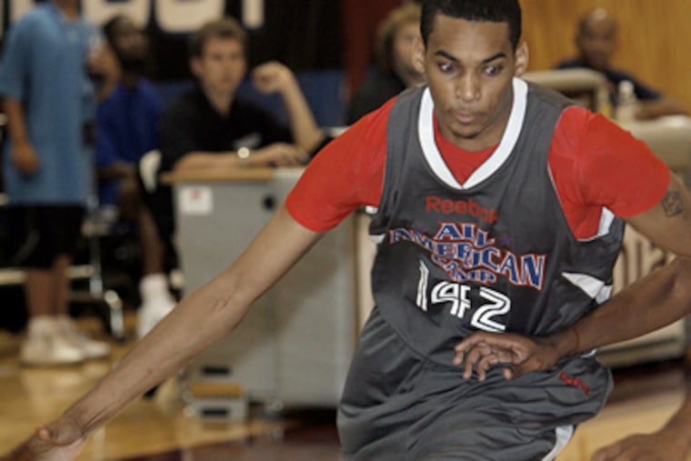 LaQuinton Ross in Team "Still Talkin" is in action against Team "Team Pump." (Akira Suwa / Staff Photographer)