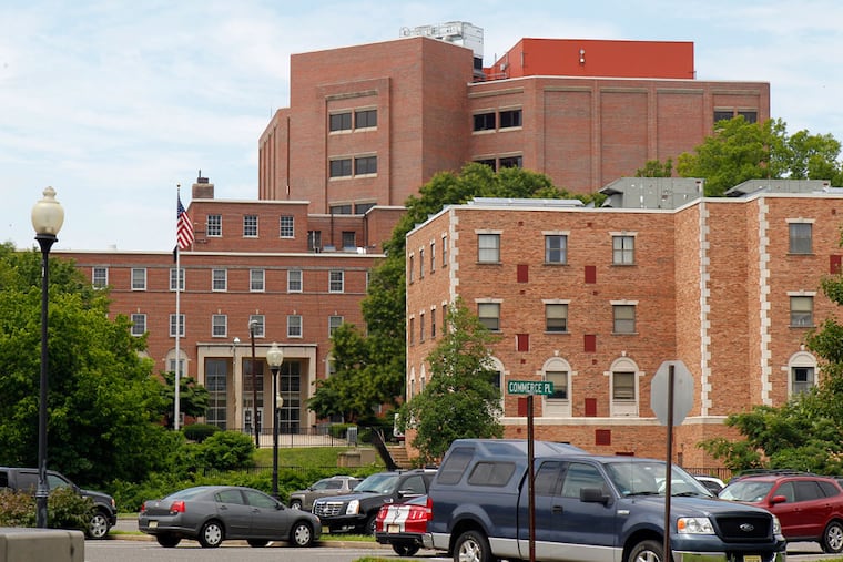 David P. Lake faces a detention hearing before a judge at the Burlington County Courthouse in Mount Holly.