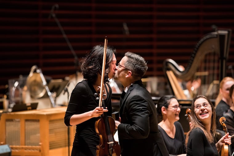Philadelphia Orchestra couple hits all the right notes in on-stage Valentine's Day proposal