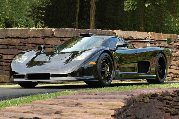 The "Super Car Show" featuring the high performance vehicles such as the rare Mosler Raptor GTR (only one made) is at the Wells Fargo Center on Sunday, June 11, 2017.