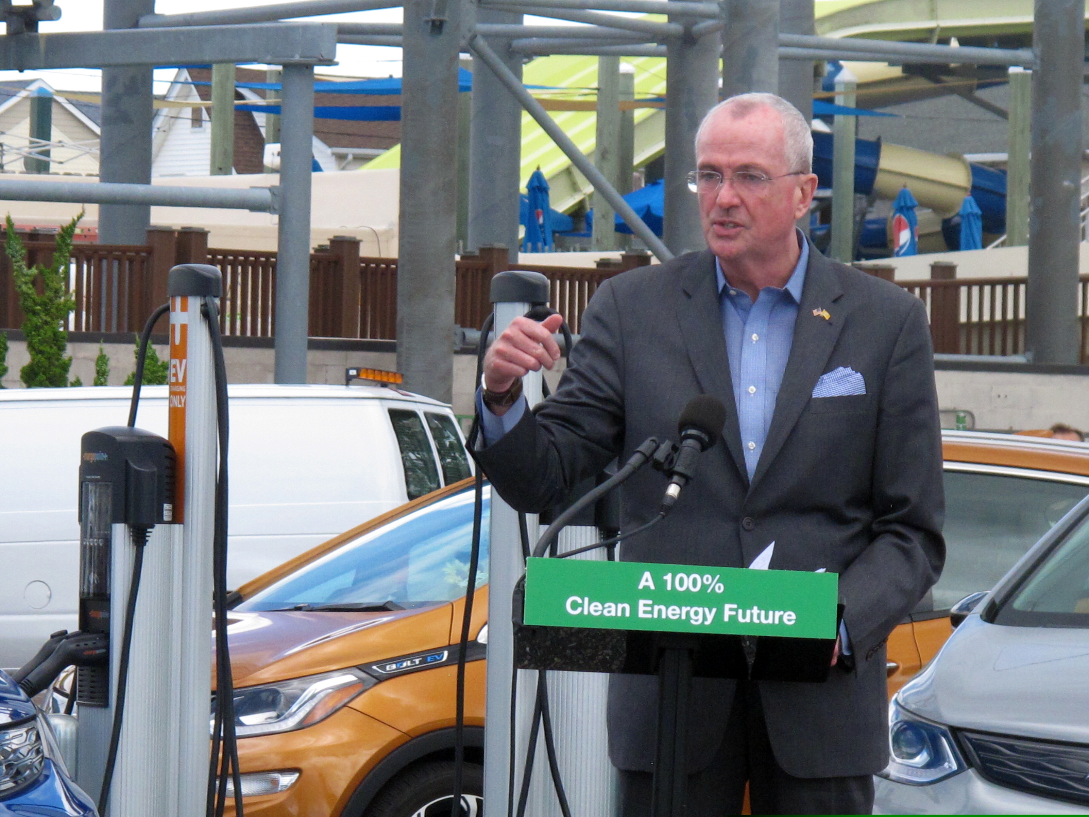 New Jersey Gov. Phil Murphy, shown at a news conference July 9.