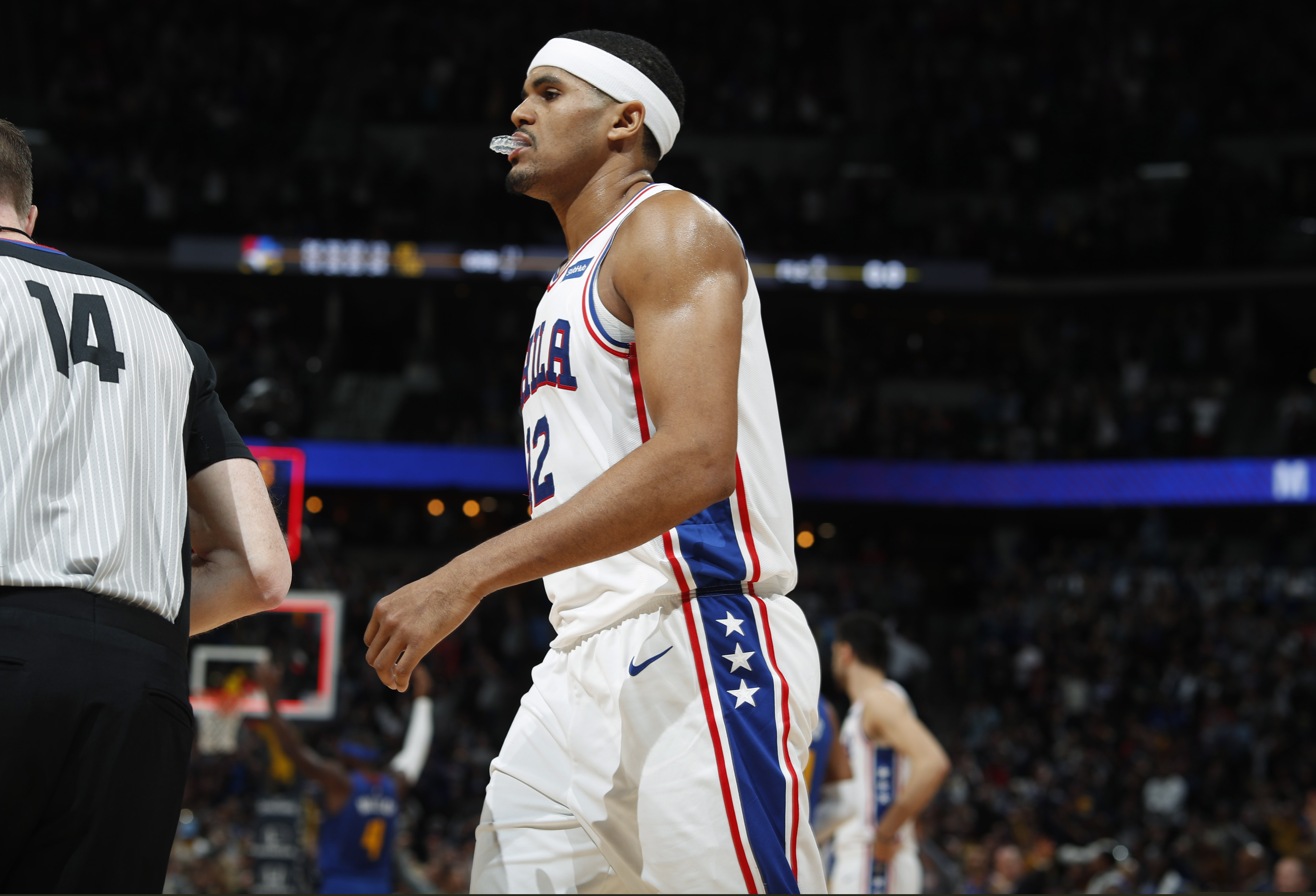 Sixers forward Tobias Harris is 1-for-24 from three-point range in the last six games.