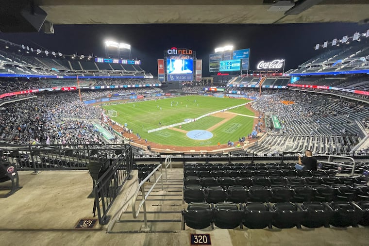 The Union will play New York City FC at the Mets' Citi Field instead of Yankee Stadium this year. Here's how it looked during NYCFC's home playoff game against Inter Miami last fall.