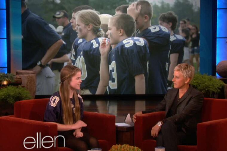 Caroline Pla , then age 11, made an appearance on "The Ellen DeGeneres Show" in 2013.