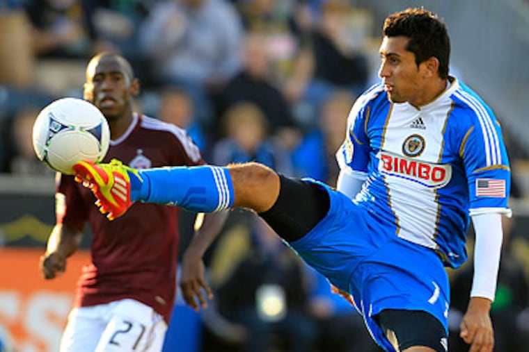 The Union failed to cash in on a number of scoring chances throughout Sunday's game. (Ron Cortes/Staff Photographer)