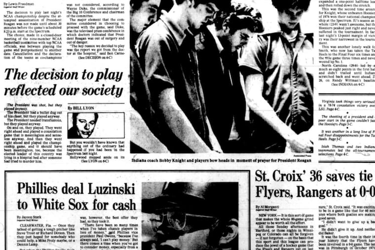 The story of the 1981 NCAA championship game and the decision to play it at the Spectrum was well-chronicled by the Inquirer.