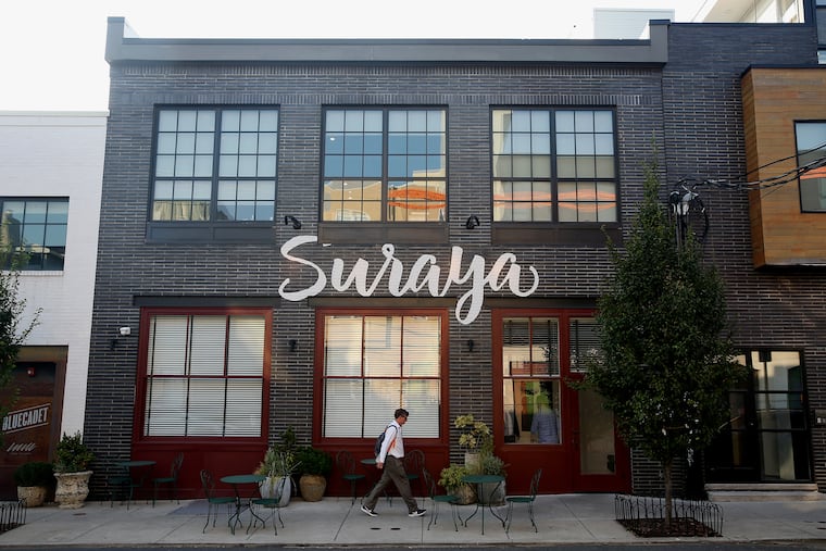 Suraya is pictured in Philadelphia's Fishtown section on Wednesday, Sept. 11, 2019. Due to a fire the night before, Suraya will be closed temporarily on Friday, Jan. 2, 2026.