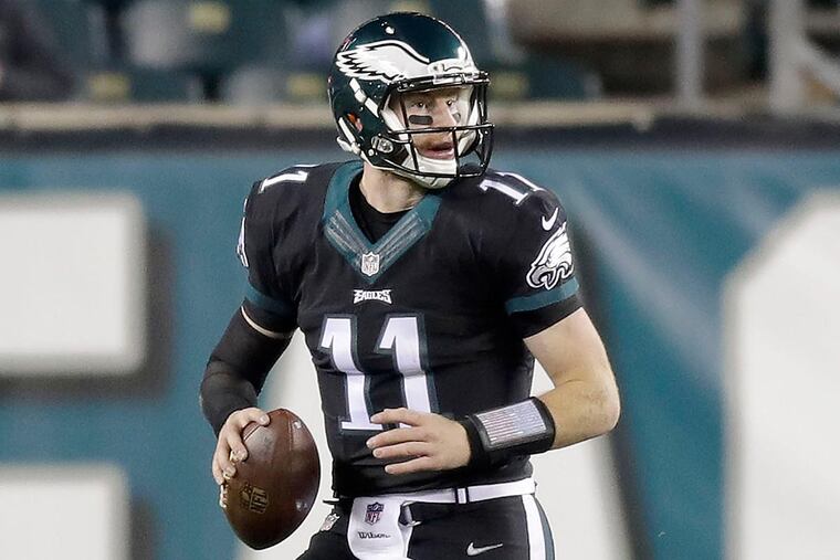 Eagles quarterback Carson Wentz.