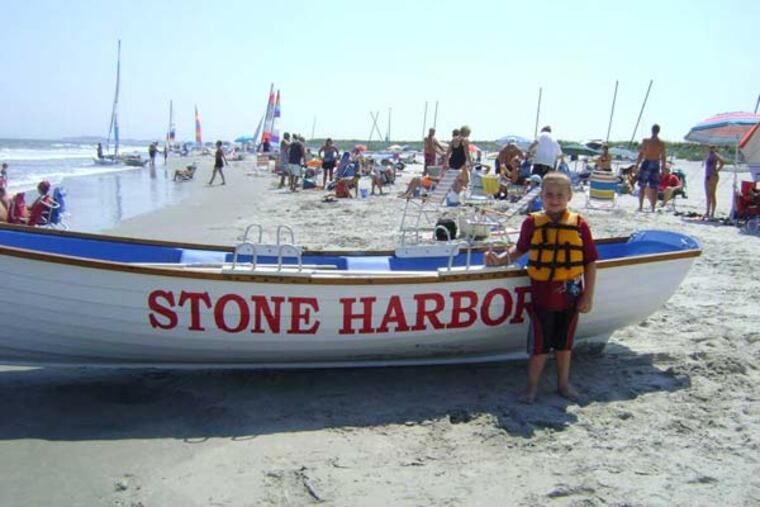 Jessica Shoup of Wind Gap, PA took this photo of her son at the beach in Stone Harbor, June 2012.