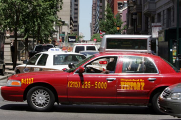 Traffic backed up at 18th and Walnut Streets. The streets were plenty wide - back in 1682, when they were designed.