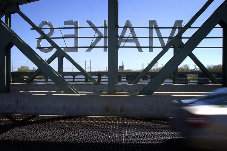 Trenton-Morrisville Bridge over the Delaware River.