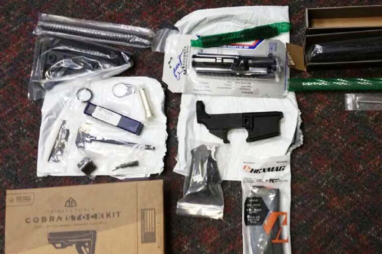 A mail-order "ghost gun" kit.