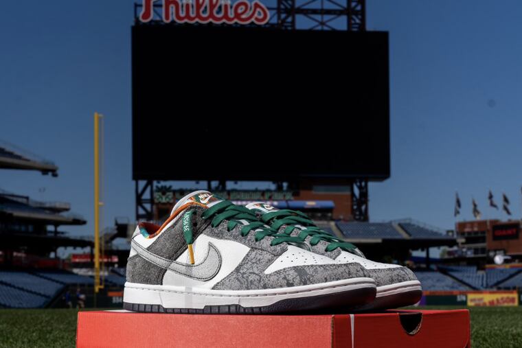 Phillies reveal Nike Dunk low Philly shoe from Lapstone Hammer and Creme