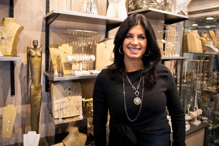 Marylyn Schiff, 54, of Bryn Mawr, Pa., in her first national branded store in Haverford, Pa.