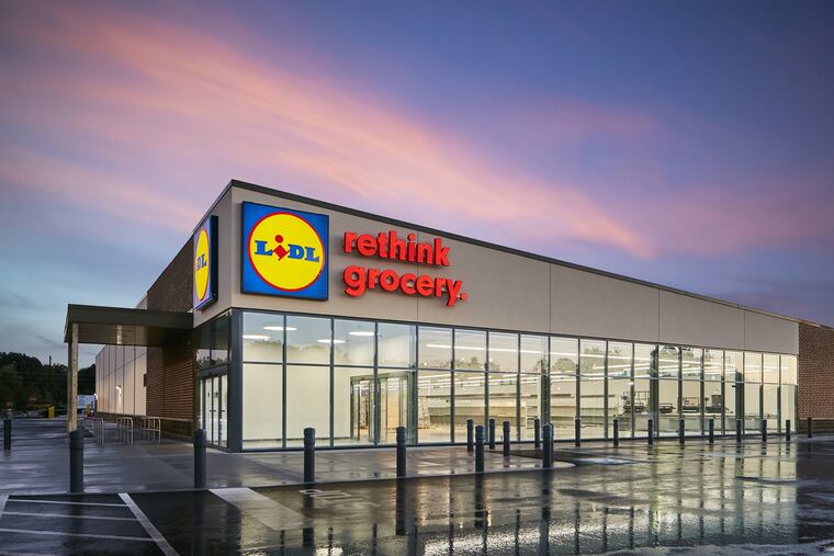 Recently opened Lidl store in Aberdeen, Md. The planned Port Richmond location will be built using a similar design.