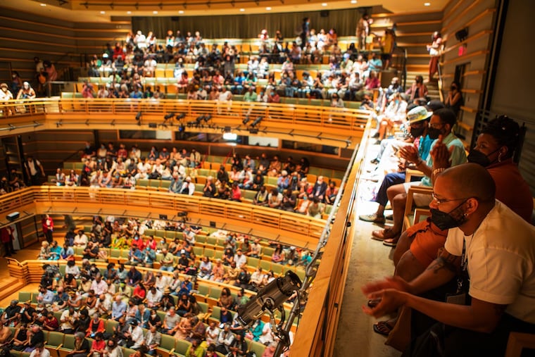 The 2025 audience at the BlackStar Film Festival at the Kimmel Center Perelman Theater in Philadelphia.
