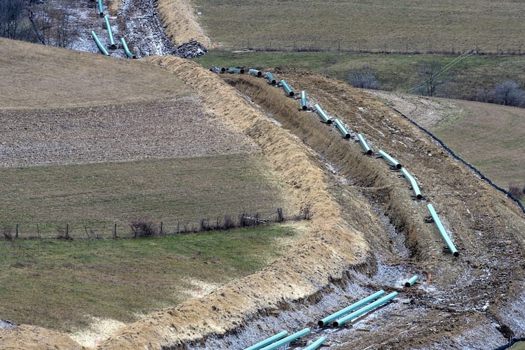 The Mariner East 2 pipeline, which Sunoco Logistics Partners built under the leadership of Michael J. Hennigan, chief executive. CLEM MURRAY / Staff Photographer