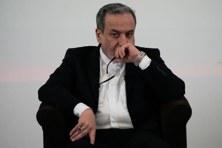 Iranian Foreign Minister Abbas Araghchi at a seminar in Beirut, Lebanon, earlier this month: He issued a threat in a Wall Street Journal article.
