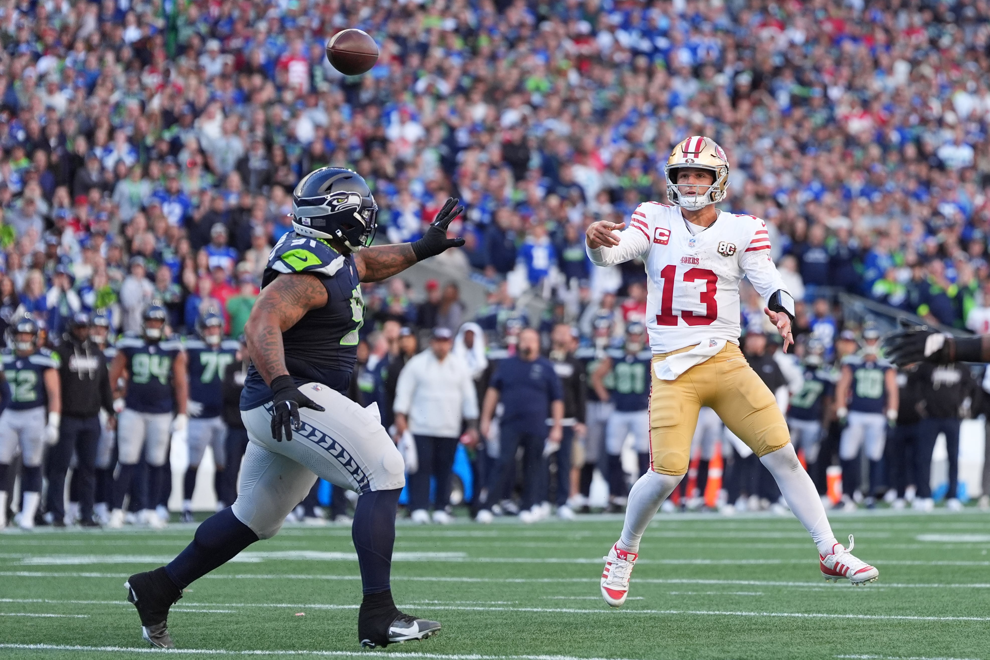 Purdy's Fourth-Quarter Heroics Lift 49ers Past Seahawks in Wire-to-Wire Thriller