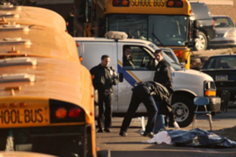 The accident investigation shut the school-bus depot, stranding students.