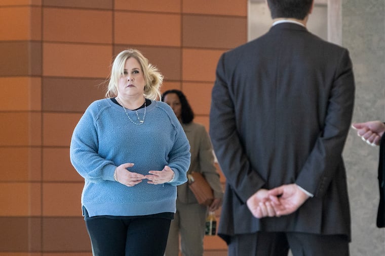 Prosecutors say Raffaela Spone, 51, acted in a "weird, creepy and unsettling" manner when she sent repeated, anonymous text messages about her daughter's cheerleading teammates to their mothers.