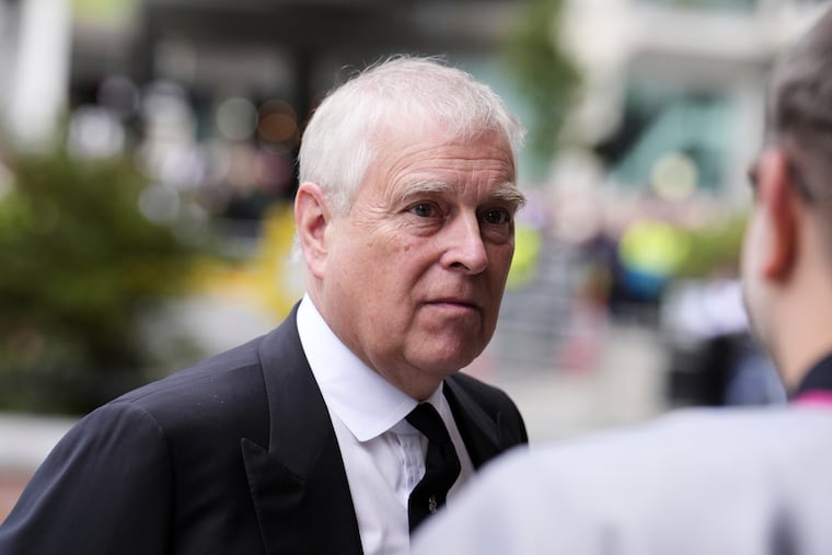 Now former Prince Andrew arrives for the funeral of the Duchess of Kent at Westminster Cathedral in London last September. He moved out of his place at Windsor Castle.