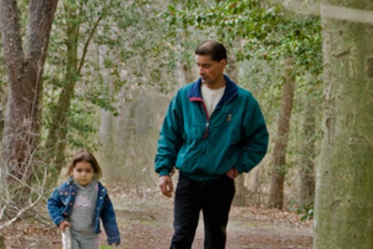 "I came here when I was little," said David Rodriguez, at Parvin State Park with a little one of his own, Alysa. The park may close in July.