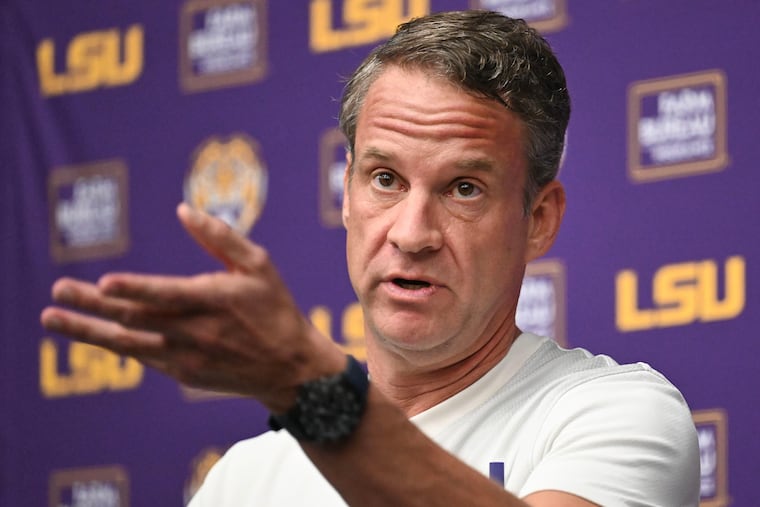 LSU coach Lane Kiffin is at the center of college football's battle in pro players seeking another season in college.