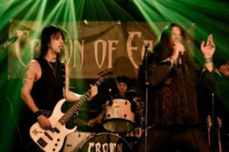 Crown of Earth , fronted by vocalist Danny Knight, keeps it heavy to help local vets by playing benefits and honoring them in song. (Photos courtesy of Crown of Earth)