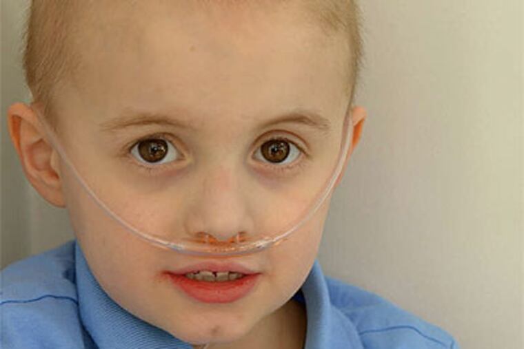 Weston Keeton , 6, has been living at CHOP for 17 months. (Photo courtesy of Keeton family)