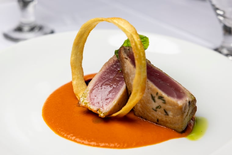 The tuna entree at La Famiglia in Philadelphia, Pa., on Thursday, May 28, 2026.