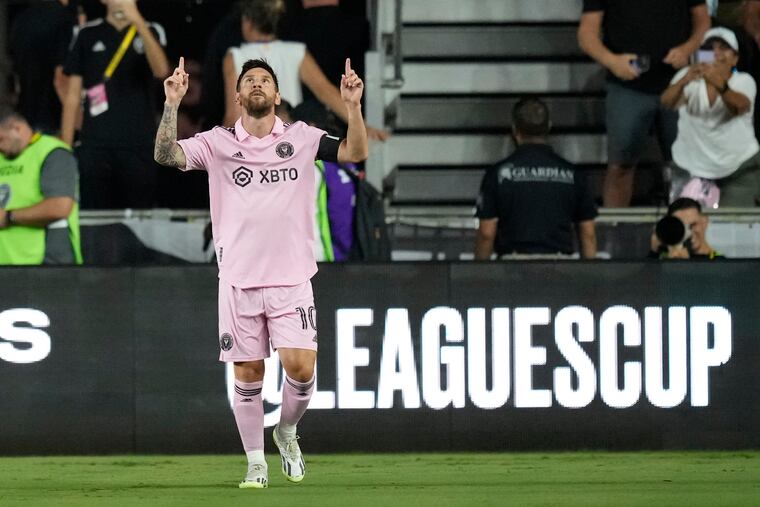 Inter Miami forward Lionel Messi has seven goals in 3½ games since arriving in MLS.