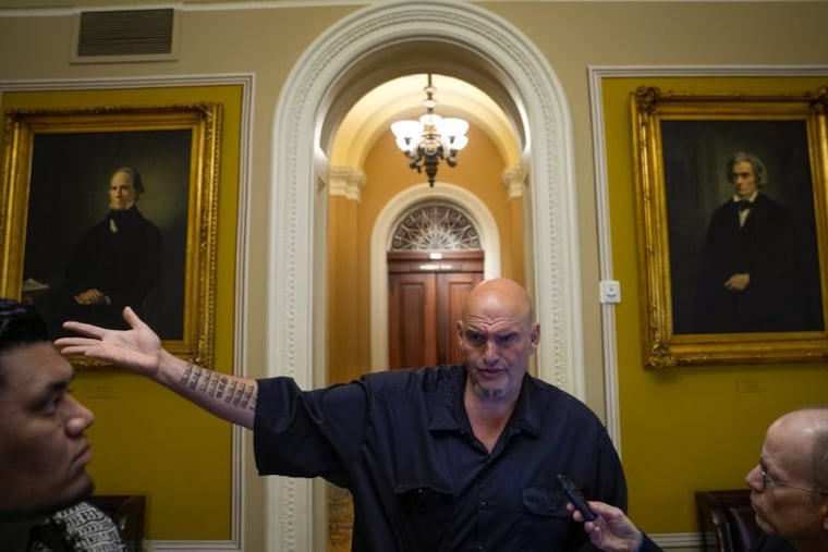 Senator John Fetterman, D-Pennsylvania, is one of three members of the Democratic caucus who voted with Republicans to fund the government. Five more Democrats would need to join for the Senate to reach the 60-vote threshold.