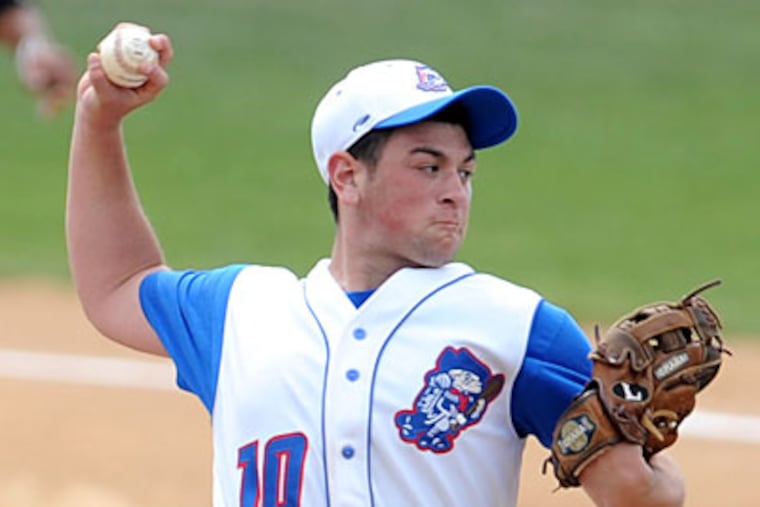 Washington Township sophomore Mark Scarpa struck out three batters and allowed three hits. (Clem Murray/Staff Photographer)