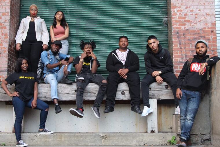 The U Schools’s Dream Team: Alyssia Swans, Tyteana Gutzmore, Argelis Minaya-Bravo, Hakim Pitts, Quran Kelly Jabree Benson, Nathan Quiles, Anthony Rivera.