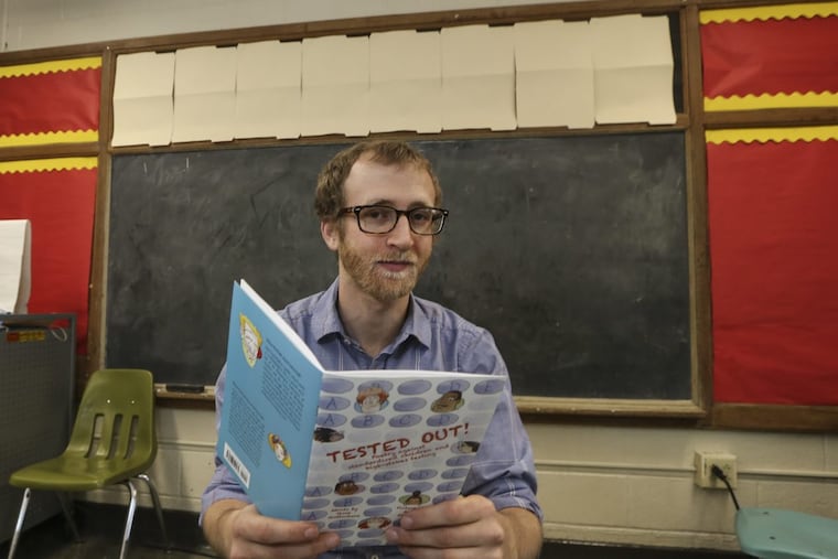 Jesse Gottschalk, a teacher at Lea Elementary in West Philadelphia, dislikes standardized tests so strongly that he self-published a book of poetry poking fun of their effect on education. Pennsylvania students are taking the PSSAs this month.
