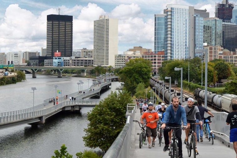 The Schuylkill River Trail is one the Philadelphia amenities that would help attract Amazon HQ2 to the city.