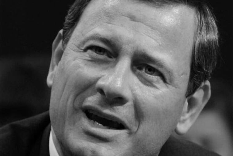 John Roberts at his confirmation hearings in 2005. (AP Photo)
